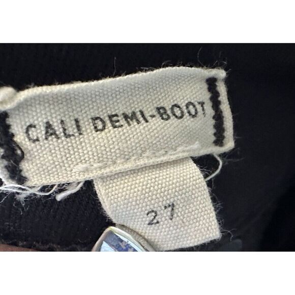 Madewell Womens Jeans Black Size 27 Cali Demi-Boot Stretch Denim Cotton Blend - Picture 10 of 10